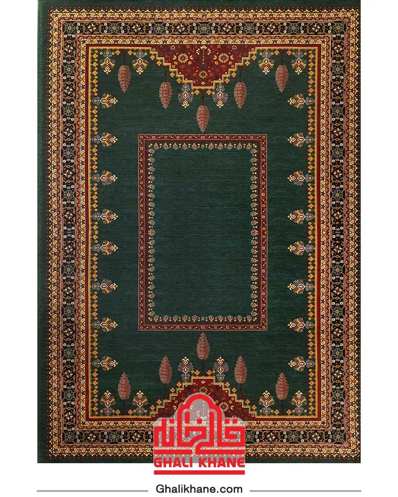 فرش سینراد 700 شانه کد 7027 سبز